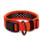Preview: SOFTY Halsband | Länge: 50-56cm | Breite: 4,3cm | Farbe: orange/schwarz